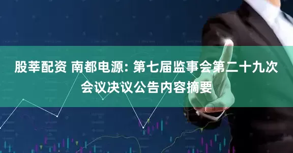 股莘配资 南都电源: 第七届监事会第二十九次会议决议公告内容摘要